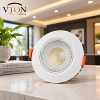 Projecteur LED personnalisé AC85-265V avec logo, rond, encastré, orientable, spot LED, spot lumineux LED pour plafond 3W 5W 7W 9W