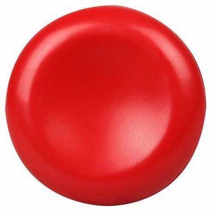 Balles en mousse PU rouges personnalisées avec impression de logo sur mesure, portables et compressibles pour le soulagement du stress - Product Image 1