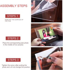 Treo Tường 3*5 "<span class=keywords><strong>Acrylic</strong></span> Áp phích khung treo tường nổi rõ ràng <span class=keywords><strong>Acrylic</strong></span> Tường Khung <span class=keywords><strong>Acrylic</strong></span> giấy chứng nhận khung Áp phích chủ - Product Image 3