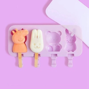 Moule à glaces TangChu pour enfants, DIY, qualité alimentaire, avec motif animal de dessin animé - Product Image 1