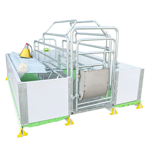 Nouvelle cage automatique pour truies en gestation, caisses de mise bas, acier galvanisé robuste, <span class=keywords><strong>cages</strong></span> de soins pour porcelets, <span class=keywords><strong>cages</strong></span> pour animaux, 1 an - Product Image 6