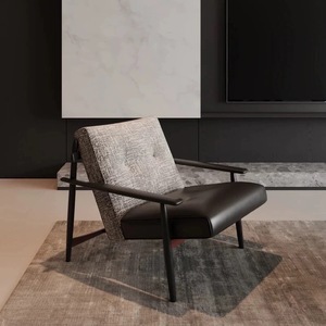 Sillón <span class=keywords><strong>Reclinable</strong></span> de Diseño Retro Moderno al por Mayor - Sillón de Tela de Terciopelo/Bucle/Teddy para Muebles de Hogar Sala de Estar - Product Image 2
