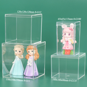 Boîte à bonbons en acrylique SUNSHING avec couvercle, boîte cadeau transparente pour mariage, boîte de présentation carrée en plastique pour bijoux, perles, artisanat, jouets - Product Image 3