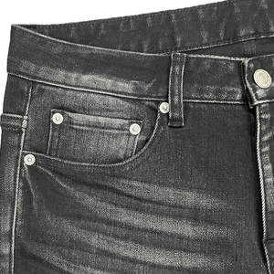 Baixo MOQ 30 + Customizável OEM ODM Flare Calças Homens Jeans Calças Casual Desgaste Diário Jeans Rasgado Na Moda - Product Image 4