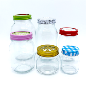 Frascos de Vidrio Mason de Boca Regular de 16 oz/500 ml con Caja Personalizada, Frascos para Conservas de Mermelada, Salsa, Miel, con Tapas para Conservas de Palma, Pepino y Tomate - Product Image 5