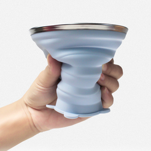 Bouteille d'eau télescopique pliable en Silicone, pour enfant, lors des voyages en plein air, tasses à thé, pichet à boissons - Product Image 3