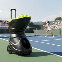 Lanceur de balles automatique intelligent à grande vitesse, professionnel et portable, avec fonctions de service et de frappe