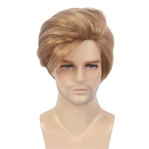 Peluca <span class=keywords><strong>de</strong></span> cabeza completa para niños con separación lateral sin costuras, pelo corto y recto, simulación <span class=keywords><strong>de</strong></span> cuero cabelludo, rosa, red interior, Tarjeta Dorada, peluca <span class=keywords><strong>de</strong></span> seda - Product Image 3