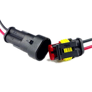 1 2 3 4 5 6 Pin Way Car connettore elettrico impermeabile spina filo AWG TYCO connettore cablaggio - Product Image 2