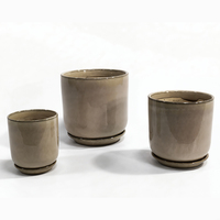 Lot de pots de fleurs suspendus en céramique écologiques, durables et légers, faits à la main, pour usage intérieur et extérieur, 2L
