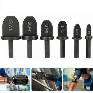 6 uds DIY Industrial tubo de cobre herramienta de estampación tubo abocardado herramientas manuales 1/4 3/8 1/2 5/8 3/4 7/8 pulgadas Kit de brocas personalizable OEM - Product Image 4