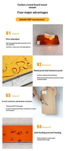 <span class=keywords><strong>Panneau</strong></span> mural moderne imperméable et insonorisé pour salle de sport, hôpital, commerce, épaisseur 5mm-8mm, placage de bois de bambou carbonisé, utilisation en villa - Product Image 2