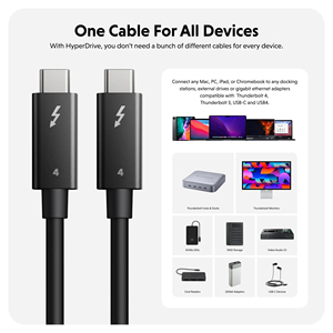 Cable activo HyperDrive THUNDERBOLT 4 (2.0M) para dispositivos Thunderbolt 4 y 3, USB4 y USB-C - Product Image 4