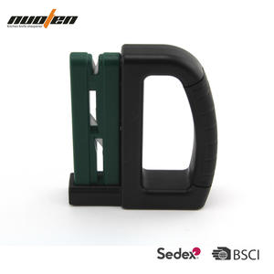 <b>Garden</b> <b>Knife</b> Sharpener Ceramic Stone Dual Purpose Scissor Sharpener Tpe Handle Multi Grit Manual Sharpening Tool <b>For</b> Kitchen Use - Product Image 5