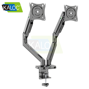 Vente directe d'usine Kaloc, support d'<span class=keywords><strong>écran</strong></span> <span class=keywords><strong>vertical</strong></span> pour ordinateur DS200/2 à double articulation, en alliage d'aluminium et en acier - Product Image 3