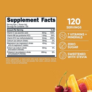 High Quality <b>Zero</b> Sugar Essential Electrolytes Powder Promote Skin Hydration Energy Support Electrolytes Powder Drink - Product Image 2