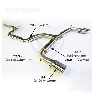 HOTWAVE Factory Hot sell performance hotwave catback per vw golf mk7 r per VW <span class=keywords><strong>GOLF7</strong></span> 18-20 GTI 2.0T MK7.5 scarico catback - Product Image 1