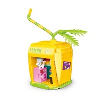 COGO Lot de 257 blocs de construction créatifs en plastique pour maison fruitière, jeu éducatif pour enfants