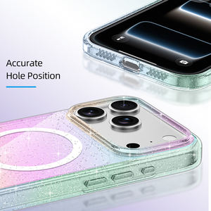 Funda de Teléfono de TPU Suave + PC con Textura Anti-huellas, Ultra Delgada, Magnética, con Brillo y Anti-amarilleo para iPhone 17 Pro - Product Image 5