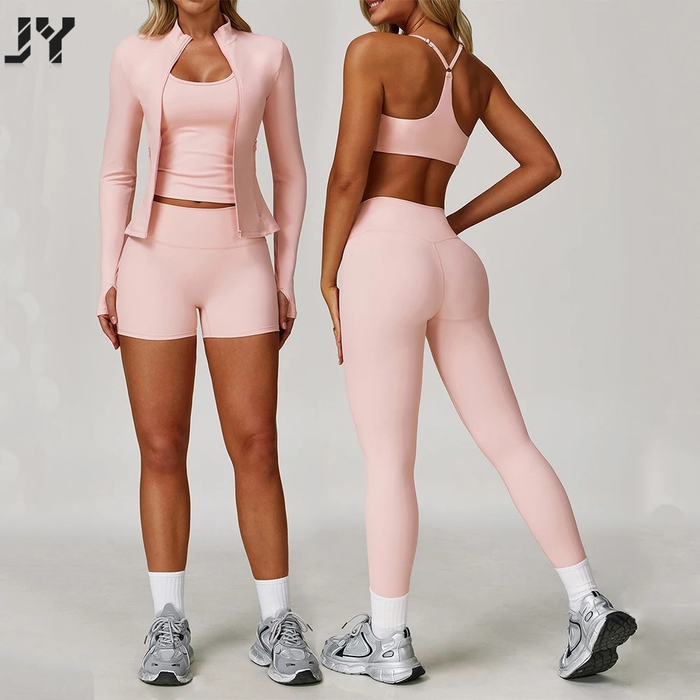 Yoga Set 2PCS Sports Suits Women's Tracksuit Gym Set Women Workout Suit Female Sports Bra Quick-Drying Yoga Shirts Long Sleeve