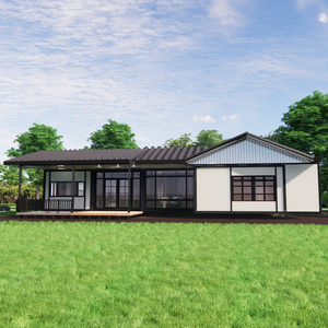 บ้านพักตากอากาศทรงสามเหลี่ยมสไตล์วินเทจสำหรับครอบครัว บ้านคอนเทนเนอร์ขนาดใหญ่สำหรับพักผ่อนช่วงฤดูร้อน บ้านสำเร็จรูป - Product Image 2