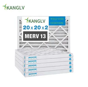 20x20x2 hava filtresi MERV 13, pileli HVAC AC fırın filtreleri