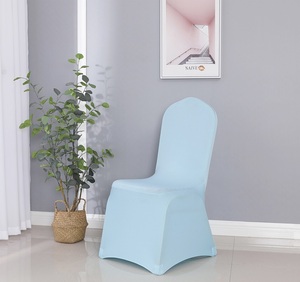 Meilleure vente de housse de chaise élastique en spandex bleu marine pour banquets de mariage, événements, hôtels, conférences et restaurants - Product Image 5