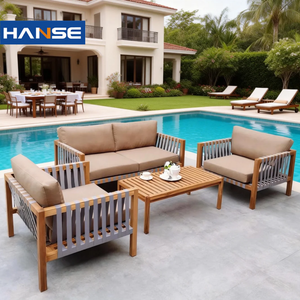 Moderno Patio al aire libre Power Coated Iron Sofá Impermeable Ocio para Balcón Sun Room <span class=keywords><strong>Terraza</strong></span> o Ratán al aire libre - Product Image 1