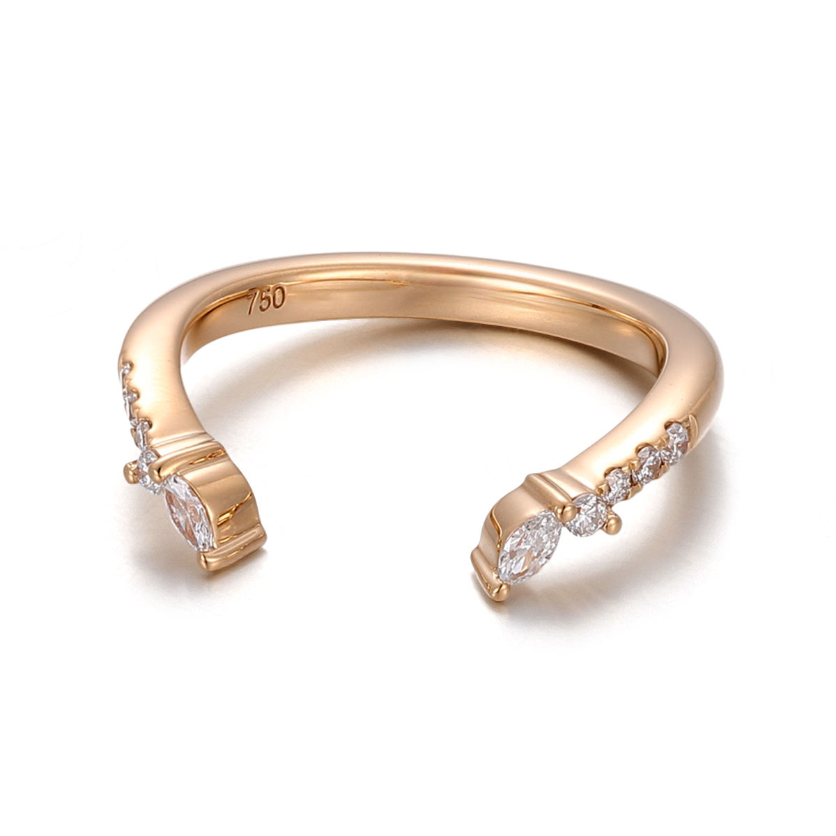 แหวนเพชรแล็บทองแท้ 14k