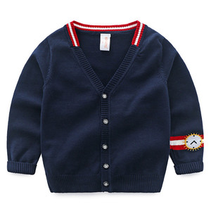 Nouvelles idées de produits : Pull tendance pour petits garçons, col en V, tricoté, disponible sur les achats en ligne en Chine - Product Image 3