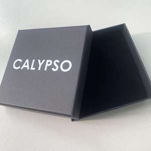 Boîtes cadeaux noires personnalisées avec estampage à chaud blanc pour bijoux, boîtes de parfum de luxe avec votre propre logo - Product Image 6