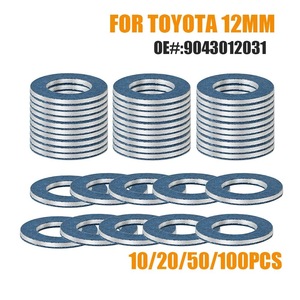 Toyota Oil Pan Gasket 90430-12031 Aluminum Drain <b>Plug</b> Washer Automotive Engine System Part - Product Image 4