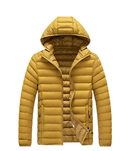 Hoodies Parka Larga Nylon Parkas <span class=keywords><strong>Hiver</strong></span> Coupe-Vent Mince Léger Homme Coton Doudoune - Product Image 2
