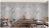 Feuille de panneaux muraux en pvc en marbre UV de style moderne imperméable et étanche à l'humidité décorer pour la maison