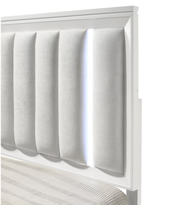 Modern Luxury Bedroom Furniture Minimalist Wood <b>Frame</b> King <b>Queen</b> <b>Size</b> <b>Beds</b> with 2 Pcs Fabric Nightstands for Home Living Room - Product Image 4