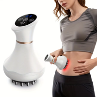 Nouvelle brosse électrique à affichage LED pour massage des méridiens, avec chaleur, vibrations, ventouses et grattage, pour la relaxation musculaire de tout le corps