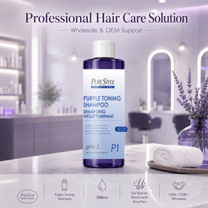 PURE STYLE <span class=keywords><strong>Shampoo</strong></span> Viola Senza Solfati <span class=keywords><strong>pH</strong></span> 6.2 Formula Delicata Neutralizzante Tonalità Gialle per Capelli Colorati 500ml - Product Image 4