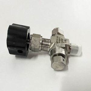 Robinet d'angle en acier inoxydable 316L, filetage mâle NPT 1/4-8, 6,0 Mpa, pour milieux corrosifs, type interrupteur - Product Image 2