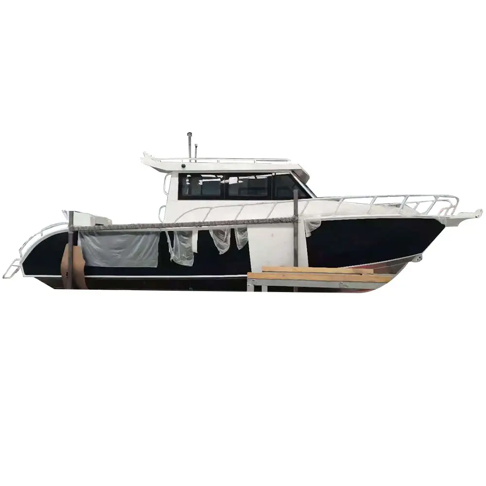 Barca in alluminio 30ft luxury lifestyle yacht pesca in alluminio/cabina per motoscafo in vendita