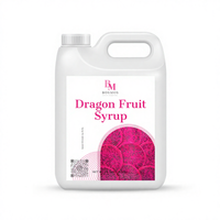 Sirop de fruit du dragon Bosmos, bouteille de 2,5 kg, liquide concentré pour Bubble Tea, certifié HALAL/HACCP/ISO 22000, durée de conservation de 12 mois, saveur intense