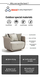 Chaises longues en corde <span class=keywords><strong>de</strong></span> haute qualité <span class=keywords><strong>jardin</strong></span> intérieur ou extérieur meuble <span class=keywords><strong>salon</strong></span> <span class=keywords><strong>salon</strong></span> suite canapé ensemble mobilier d'extérieur - Product Image 5