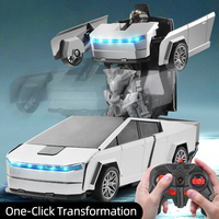 Voiture télécommandée RC 2.4G 1:18, robot transformable électrique avec lumière, jouet pour enfants, véhicule d'intérieur
