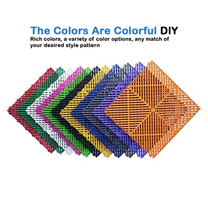 40x40x1.8cm cứng nhắc Modular <span class=keywords><strong>PVC</strong></span> nhà để xe gạch lát sàn đầy màu sắc lồng vào nhau thiết kế với không trượt Tính năng sàn nhựa cho nhà để xe - Product Image 2