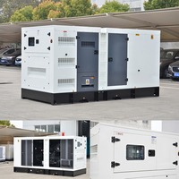 Générateur diesel silencieux de type 100 kW résistant aux intempéries avec démarrage automatique et ATS, refroidi par eau