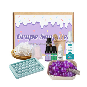 Nho Cụm Artisan Xà Phòng Làm Kit Boho Chic Thủ Công DIY Tím Nho Xà Phòng Với Đay Twine Hương Thơm Tự Nhiên Da Làm Sạch - Product Image 1