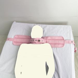 Rosa cuello Bondage Correa arnés dormitorio BDSM sexo Kit cuello restricción cinturón gargantilla <span class=keywords><strong>Collar</strong></span> cama lazos adultos accesorios de moda - Product Image 2