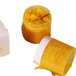 For Cross-border Turmeric Huanxing Organic Solid 7.8oz Cleansing Softening Corneous Soft Skin SPA Care <b>Body</b> <b>Scrub</b> for Women - Product Image 3