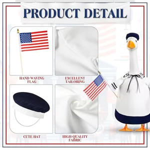 Costume d'oie de haute qualité avec chapeau de <span class=keywords><strong>marin</strong></span> et drapeau - Product Image 4