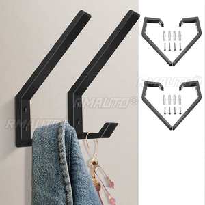 Lot de 2 crochets de fixation pour casque de moto, support de veste, crochet de bagage domestique, support mural polyvalent pour porte d'armoire - Product Image 2