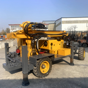 Dört tekerlekli mobil su kuyu sondaj donanımı tamamen hidrolik Powered sondaj teçhizatı - Product Image 4